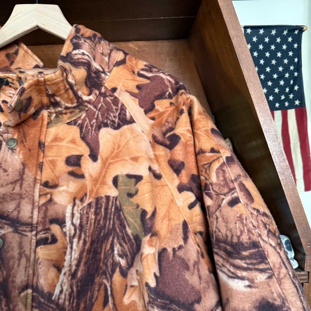Cabela's - Vintage Camouflage Coveralls Bibs Suit - Brown and Green - Men’s xL